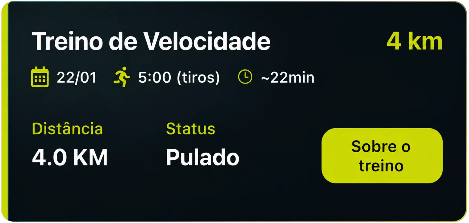 Treino de velocidade